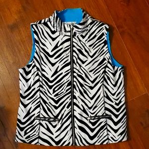 Women's vest, animal print, Vicente Milan NY Paris